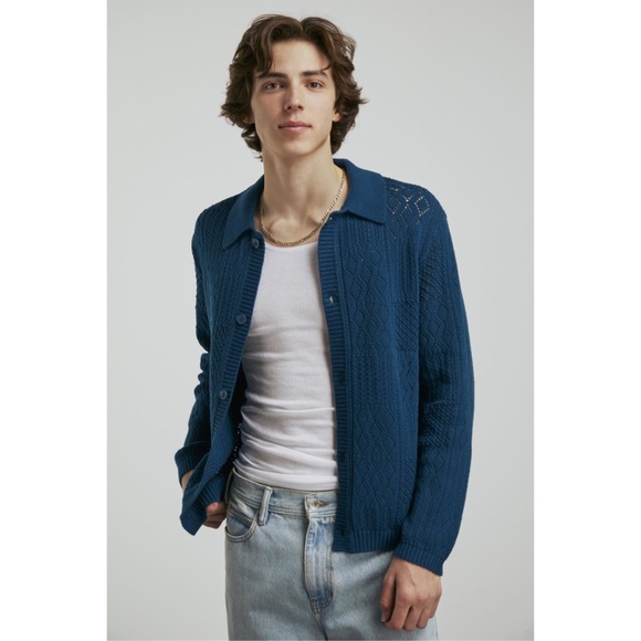 Urban Outfitters Other - NWT UO Zev Button-Down Polo Sweater